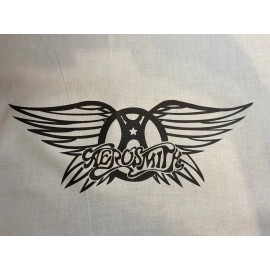 SINGER 1 Aerosmith Logo Quilt Block “rock Music Fabric Material Steven Tyler Crazy