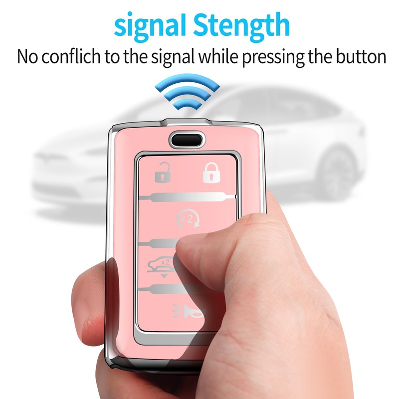 Tukellen for Jeep Key Fob Cover Soft TPU Full Protection