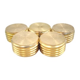 10pcs 1/2" NPT Male Brass Pipe Fitting Plug adapter Internal Hex Socket Thread for Closing the End of Pipe