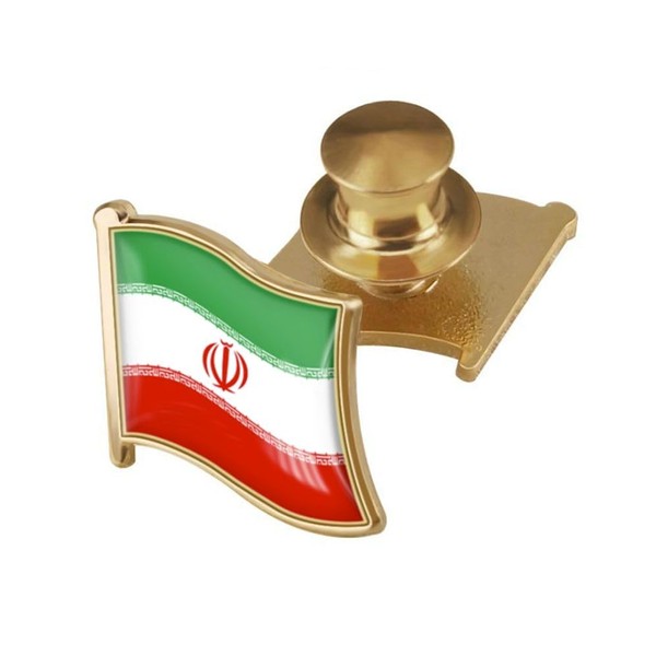 vmcoatdu Iran Flag Backs Locking Pin Keepers Locking Clasp Pin