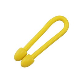 Hikari Co., Ltd. KFRT154-2 Resin Coating Binding Material, Colorful Free Tie, 5.9 x 0.2 inches (150 x 4 mm), Yellow, Pack of 2