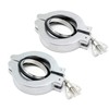 QiiMii KF-50 Aluminium Wing Nut Hinge Clamp with FKM Viton