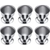 ACTIUSIS Stainless Steel Egg Cups with Base, Stackable, Set of