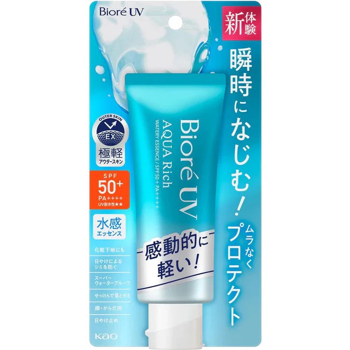 KAO Biore UV Aqua Rich Watery Essence Sunscreen SPF50+/PA++++ 70g / 2.46oz