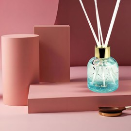 Reed Diffuser Set, Pretty Valley Home Diffuser 80Ml / 2.7 fl OZ Gift Box - Includes Reed Diffuser Sticks, Long Lasting Fragrance Oil and Glass Bottle for Office Living Room Decor (Rain Forest)