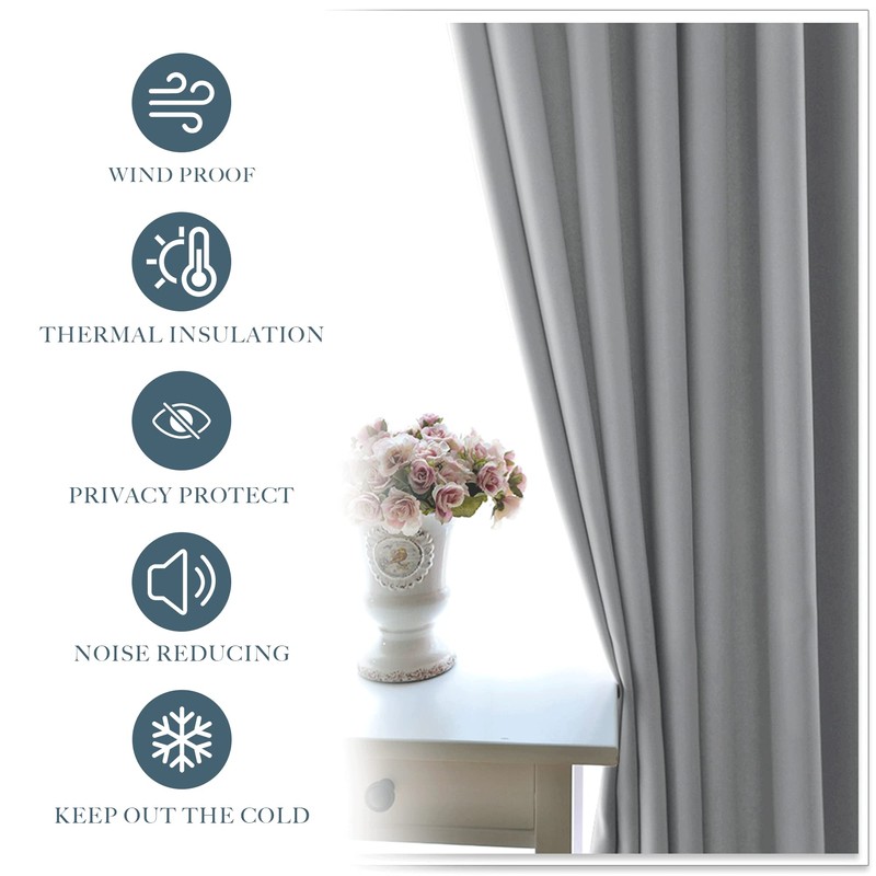 PONY DANCE Short Curtains Half Window Curtains for Kitchen, Privacy