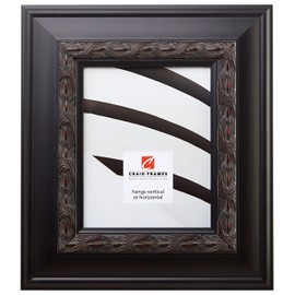 Craig Frames Gotham, 12 by 18-Inch Picture Frame, Ornate Black with Red Tones