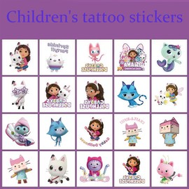 Temporary Tattoos for Kids, 40 Sheets Cartoon Tattoo Stickers, kids tattoos party bag,Waterproof Cartoon Fake Tattoo Stickers Set for Boys Girls Birthday Gift Party Bag Filler
