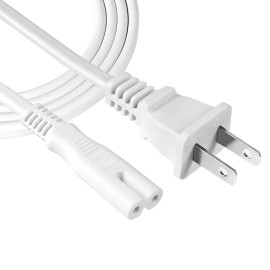 Universal AC Power Cord Cable 2 Prong Plug Standard PC Computer Monitor Desktop Printer TV