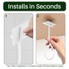 Josmimic White Banana Hanger Hook Under Cabinet: Adhesive Banana Holder,