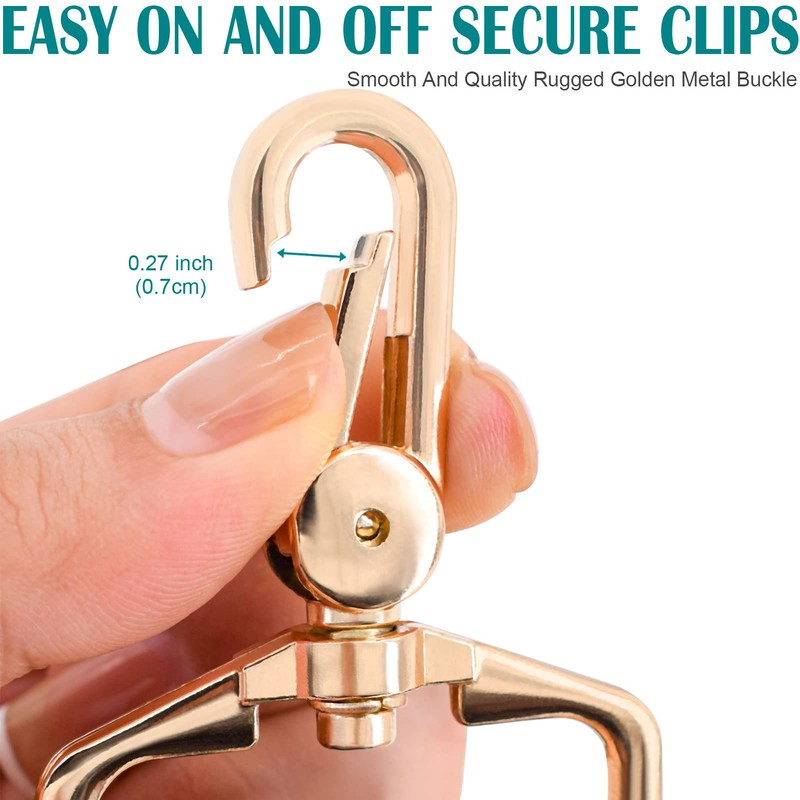 Purse Strap Crossbody Bag Strap Replacement Metal Swivel Hook Shoulder
