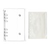 Seal Notebook, A6 Size, Clear Binder with 20 Refills, Transparent,