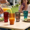 Khen Shatterproof Acrylic Tall Drinking Glasses Set, European Style, Dishwasher