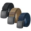egniFurn 3-Pack Men's Military Tactical Belts – Nylon Webbing Canvas