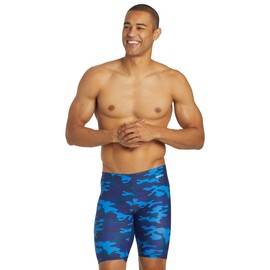 Sporti Catalyst Jammer Traje de baño, Camouflage Blue Multi, 38