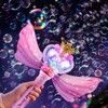 Princess Bubble Wand Machine for Girls, Electric Bubble Mahcine Blower