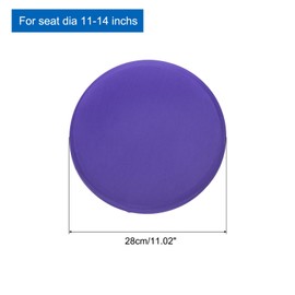 uxcell Round Bar Stool Covers, 2 Pack Round Seat Cover Dia.11-14", High Stretchy Circle Stool Cover for Chairs Stool Slipcovers, Deep Purple