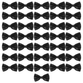 36 Pcs Men's Bow Ties Pre Tied Tuxedo Formal Adjustable Clip On Bow Satin Bowtie for Men Costume Wedding Party