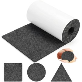 Felt Furniture Pads, 40x5 inch Self Adhesive Felt Tape, Cuttable Heavy Duty Felts Strip Roll for Protecting Hardwood Floors No Scratches