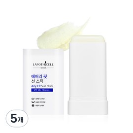 Partner_Reference Lapoticell Airy Fit Sun Stick SPF50+ PA++++ 5 pieces 18.5g / 라포티셀 에어리 핏 썬 스틱 SPF50+ PA++++ 5개 18.5g