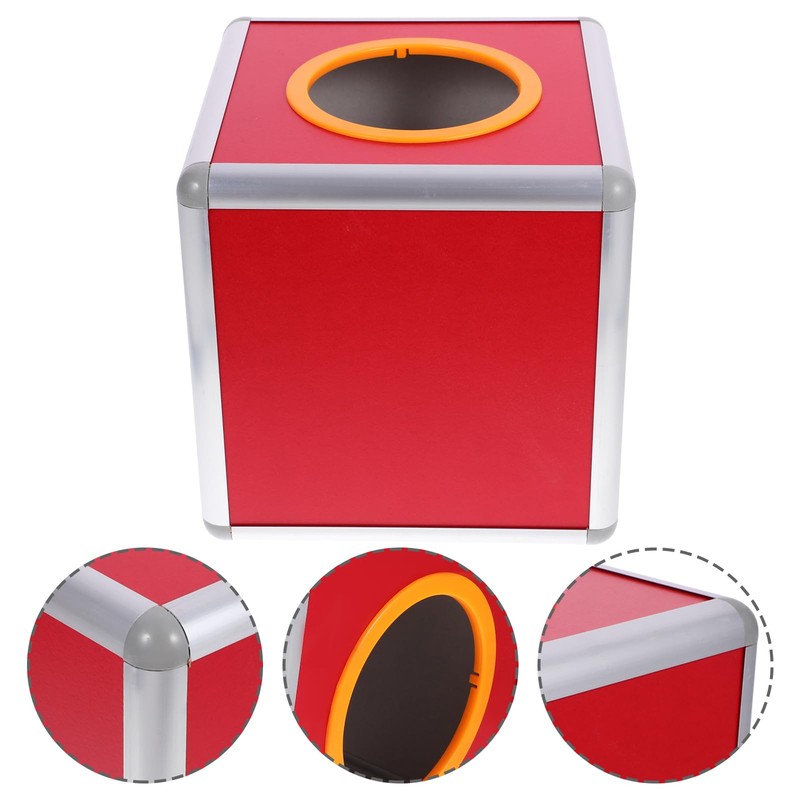 NUOBESTY 20CM Lottery Lucky Box Square Raffle Ball Game Box