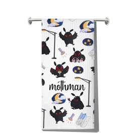 MYSOMY Mothman Kitchen Towel Mothman Lover Gift Mothman Cryptid Creature Gifts Mothman Merchandise (mothman UK)