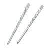 Pack 2 Slver Twist Design Chopsticks Hair Sticks Pin Up