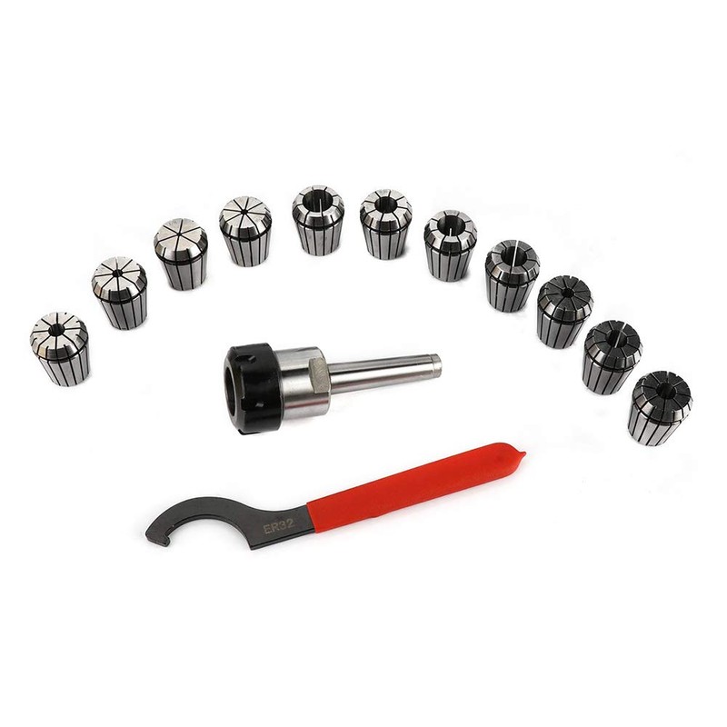 Precision MT2 Shank ER32 Chuck with 11 PC Spring Steel