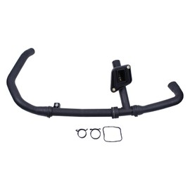 NewYall Upper Radiator Coolant Hose with Thermostat Assembly for Jaguar X-Type 2002-2008