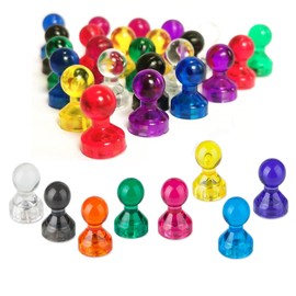 Color pin, Perfect for use as Refrigerator Magnet, whiteboard, map, Office, Magnetic pin, 8 Colors. (24)