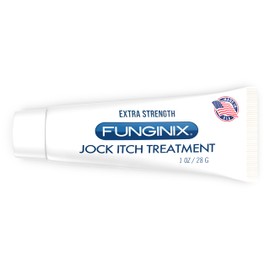 FUNGINIX Jock Itch Treatment - Relieves Itching, Burning, Scaling, and Chafing, Natural Anti Itch Treatment with Tolnaftate, Pleasant Topical Cream (1 Ounce)