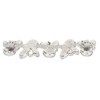 4Pcs Crystal Shoe Buckle 4.3in Long 1.3in Wide Sparkling Easy
