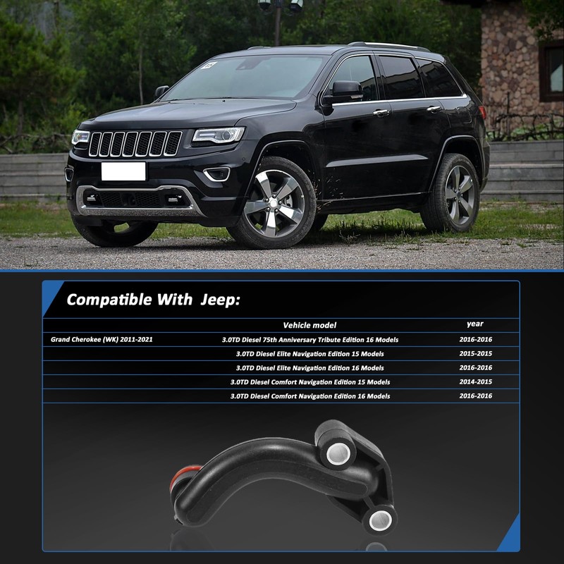 MUNIK Pipe Water Bypass 2015-2019 Compatible with Grand Cherokee For