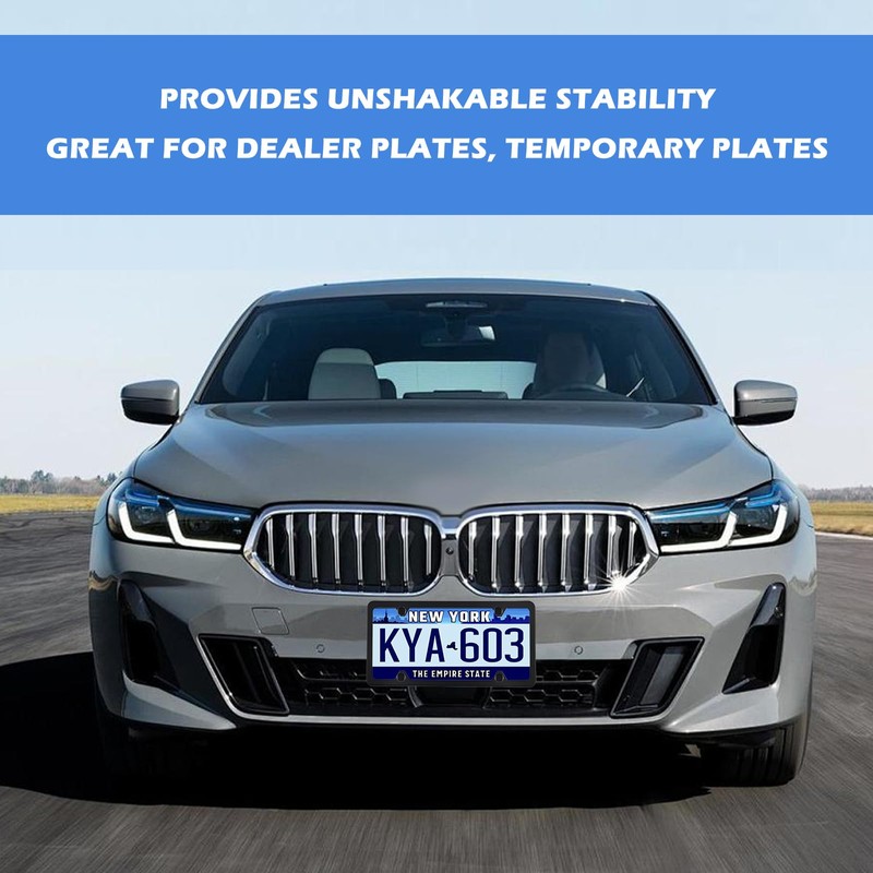 4PCS Magnetic License Plate Holders Kit,No Drilling License Plate Frames