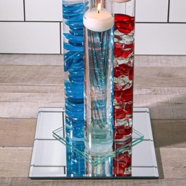 Eastland® 8" Square Beveled Centerpiece Table Mirror Set of 10