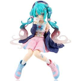 Hatsune Miku Figure, 14 cm Miku Figure, Anime Figure, Anime Statue, Figures Model Toy, Desktop Doll, Collectibles Decoration Ornaments Doll, Gifts for Anime Fans, Children