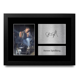 HWC Trading FR A4 Steven Spielberg Gifts Printed Signed Autograph Picture for Followers & Fans - A4 Framed