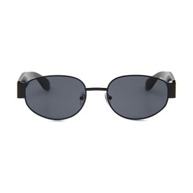 YAMEIZE Retro Oval Sunglasses for Women Men Trendy 70s Sunglasses Round Classic Retro Shades Fashion UV400 Protection