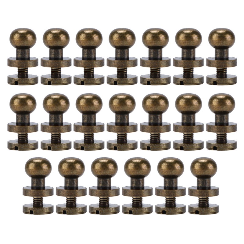 20set Brass Rivets Bronze Wear Resistance Luggage Hardware Accessories for