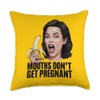 Münder Werden Nicht Schwanger Funny Meme Throw Pillow