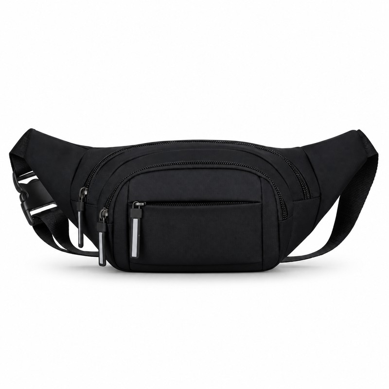 Running Waist Bag with Zippered Pockets – Slim Travel Money