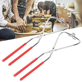 Clay Sculpture Diving Pliers, 2 Pieces Stainless Steel Rubber Glazing Tool DIY Ceramic Tools Pliers Tool Drip Clay Modelling Tool Glazing Kiln Furniture Clay Modelling Sculpture Ceramic Ceramic