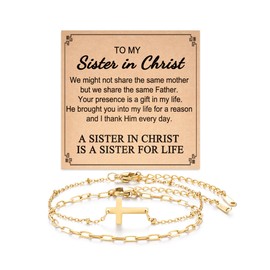Tarsus Christian Gifts for Women, Best Friend Birthday Gifts Bracelets for Women Religious Gifts Jewelry Cross Bracelet Easter Gifts for Women
