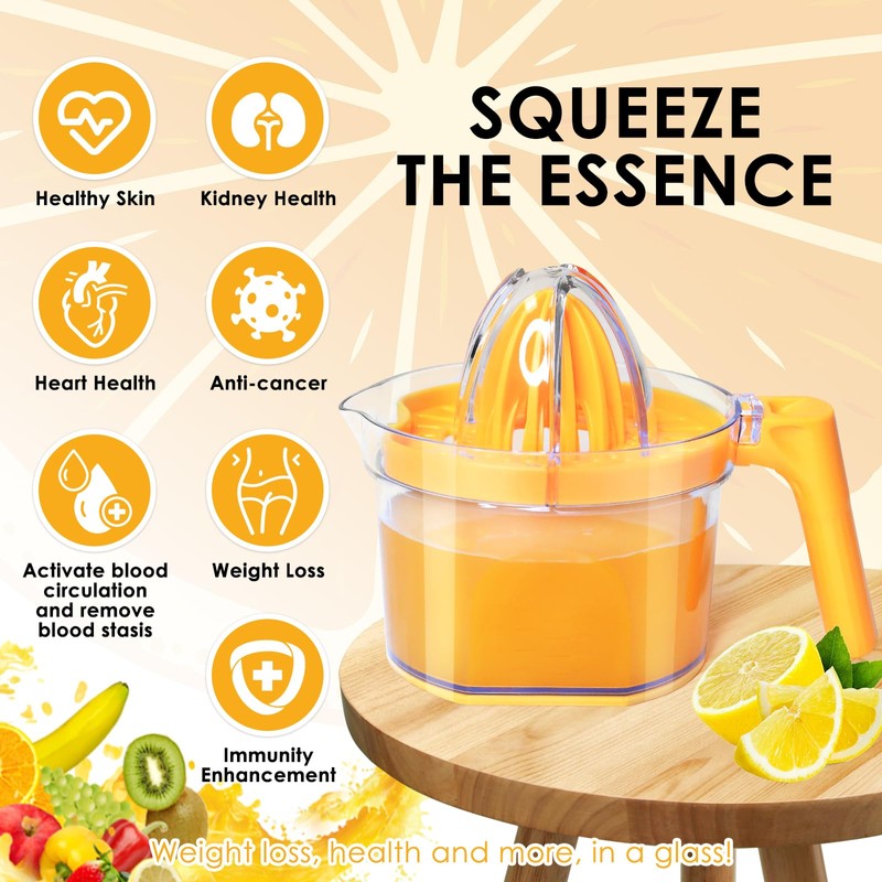 Lemon Squeezer 4-in-1 Lemon Hand Juicer - ChefVille Manual Orange