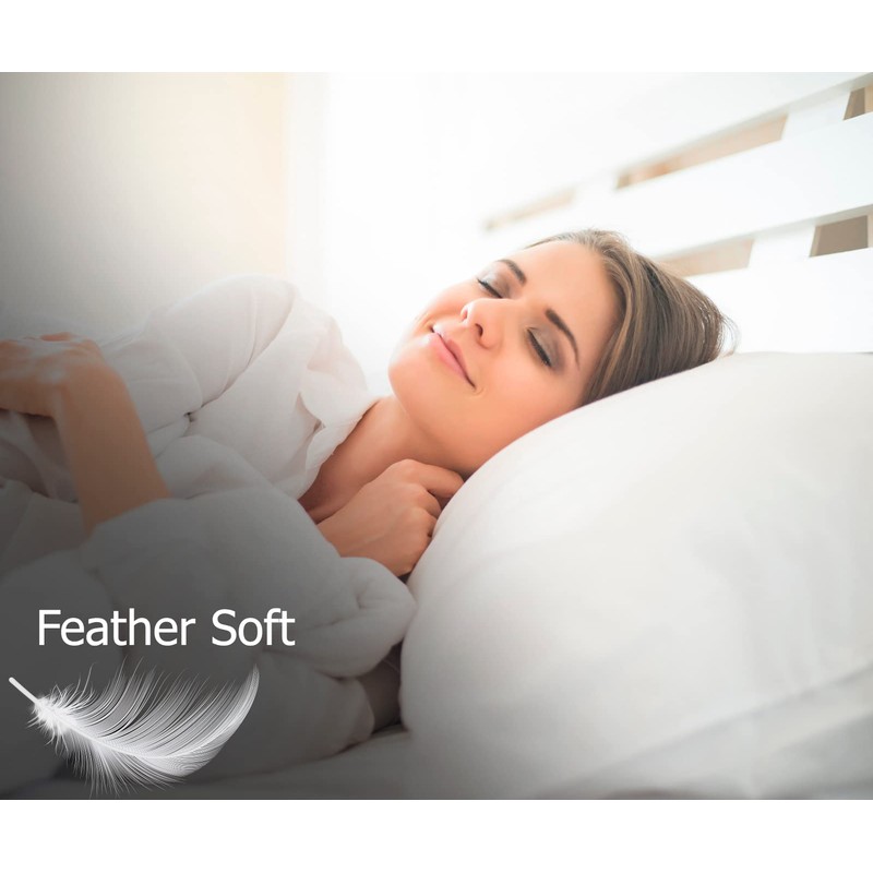 MistyMorning Pillow Cases 4 Pack - Standard Size (50x75+15cm), Egyptian