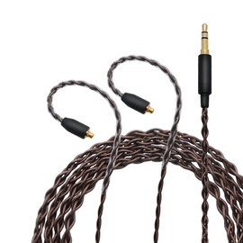 Copper Core Earphone Cable, 3.5mm Plug, 2 Pin 0.78mm, in Ear Monitor Cable for KZ ZS10 Pro, AS12, AS16, ZSX, ZSN, EDX, TFZ, QDC, 3.94ft