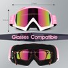 Jeemeele Motorcycle Goggles, Dirt Bike ATV Riding Off-Road Ski Goggles