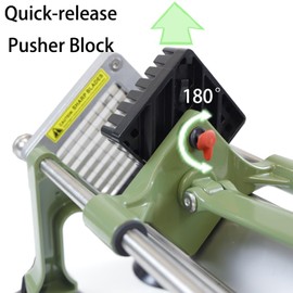 Commercial French Fry Cutter Stainless Steel Potato Cutter with 3/8&1/4&1/2 Inch Blade French Fries Cutter Manual Potatoes Cutting Machine with Suction Feet for Potato Carrot Yam Cucumbers
