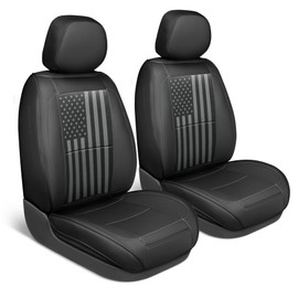 American Black Flag Seat Covers for Trucks, Cars, & SUV - Napa Leather US Car Seat Covers American Flag Truck Accessories - Car Seat Cover American Flag Car Accessories Car Seat Protector