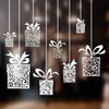 Christmas Window Stickers - Xmas Present Hanging Bauble Window Cling